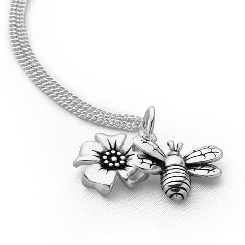 Silver Bee Pendant