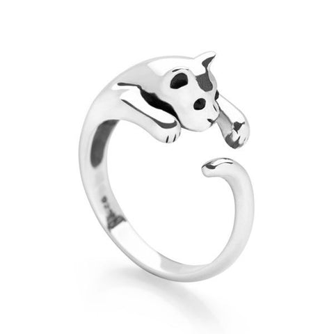 Silver Cat Ring