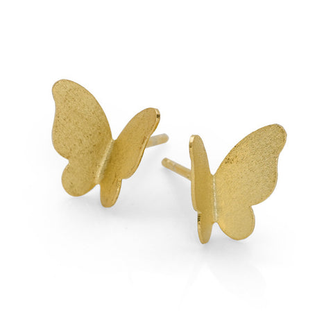 Gold Flutter Studs