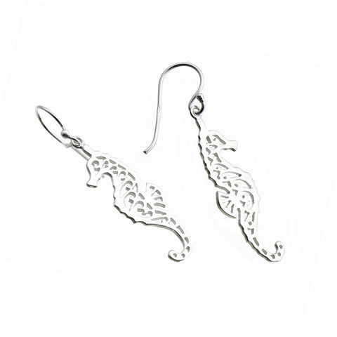 Lace Seahorse Earrings