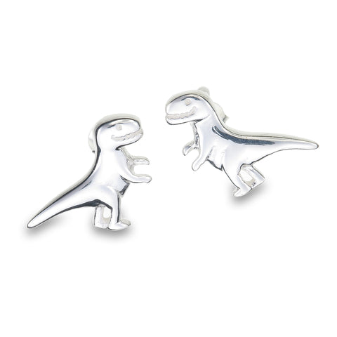 Silver T-Rex Studs