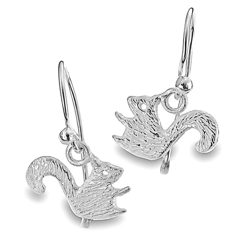 Satin Squirrel Earrings