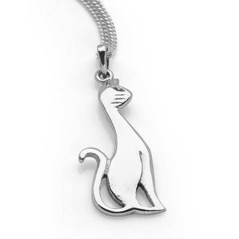 Silver Tabby Pendant