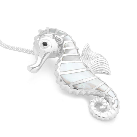 Mother of Pearl Seahorse Pendant