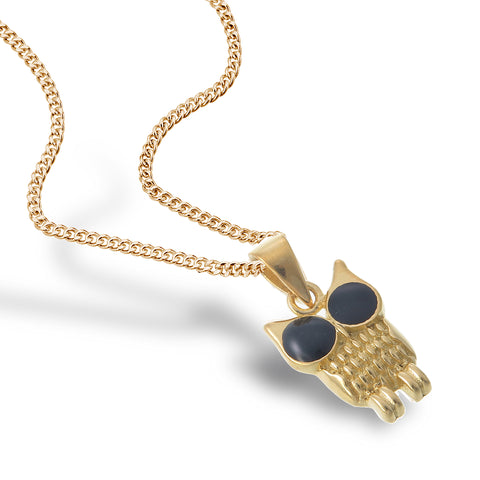 Gold Owl Pendant