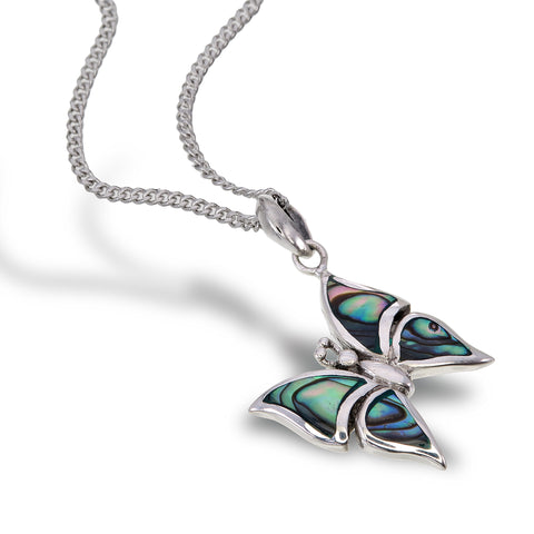 Abalone Butterfly Pendant