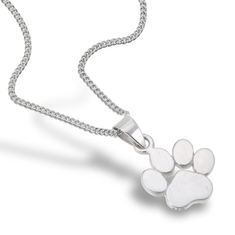 Silver Paw Pendant