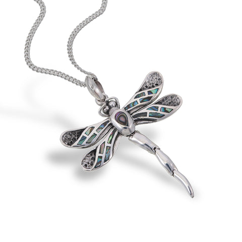 Abalone Dragonfly Pendant