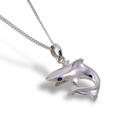 Silver Shark Pendant