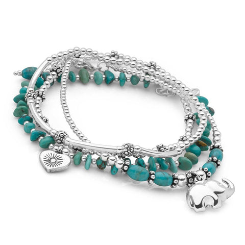 Blue Elephant Bracelet