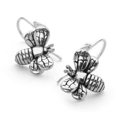 Silver Bee Earrings