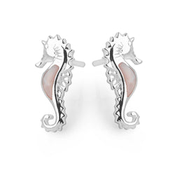 Pink Seahorse Earrings