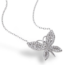 Sparkly Butterfly Necklace