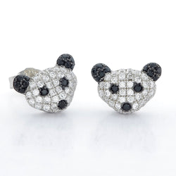 Sparkling Panda Studs