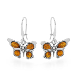 Amber Butterfly Earrings