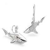 White Shark Earrings
