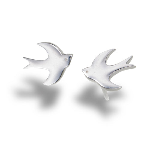 Silver Swallow Studs