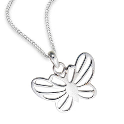 Silver Butterfly Pendant