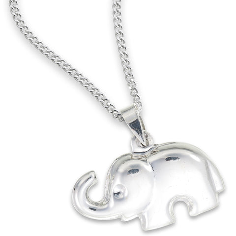 Silver Elephant Pendant (Small)