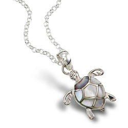 Mother of Pearl Turtle Pendant