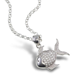 Silver Koi Pendant