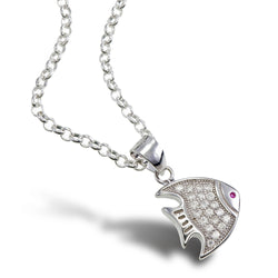 Sparkling Angelfish Pendant