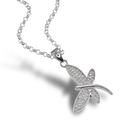 Shimmer Wings Dragonfly Pendant