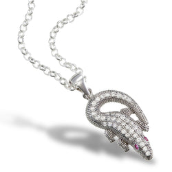 Shimmer Crocodile Pendant