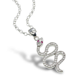 Serpentine Snake Pendant