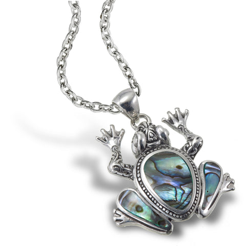 Abalone Frog Pendant