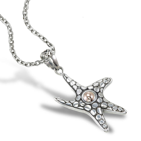 Golden Starfish Pendant