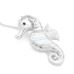 Mother of Pearl Seahorse Pendant