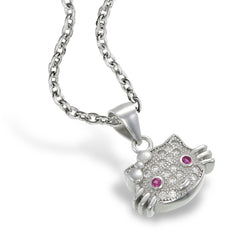 Pavé Kitty Pendant