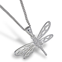 Silver Dragonfly Pendant