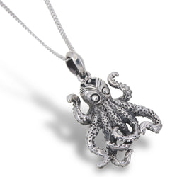 Silver Octopus Pendant